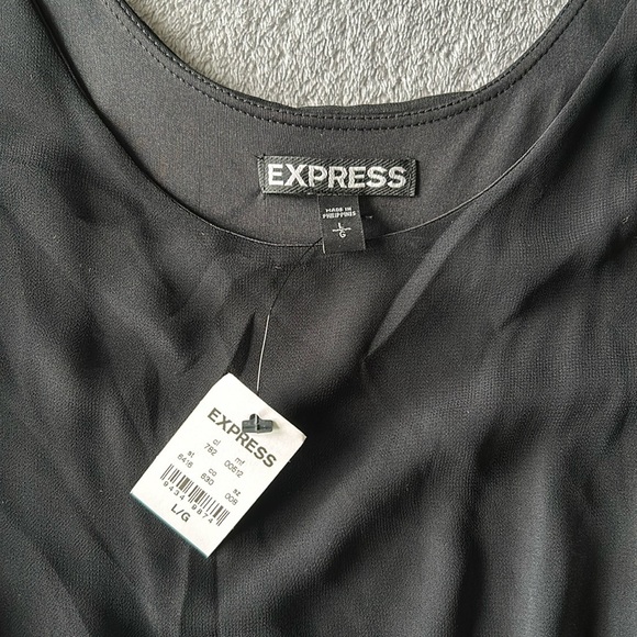 Express | Womens Sleeveless Color Block Bodycon Dress with Mesh - Size L - Picture 3 of 9